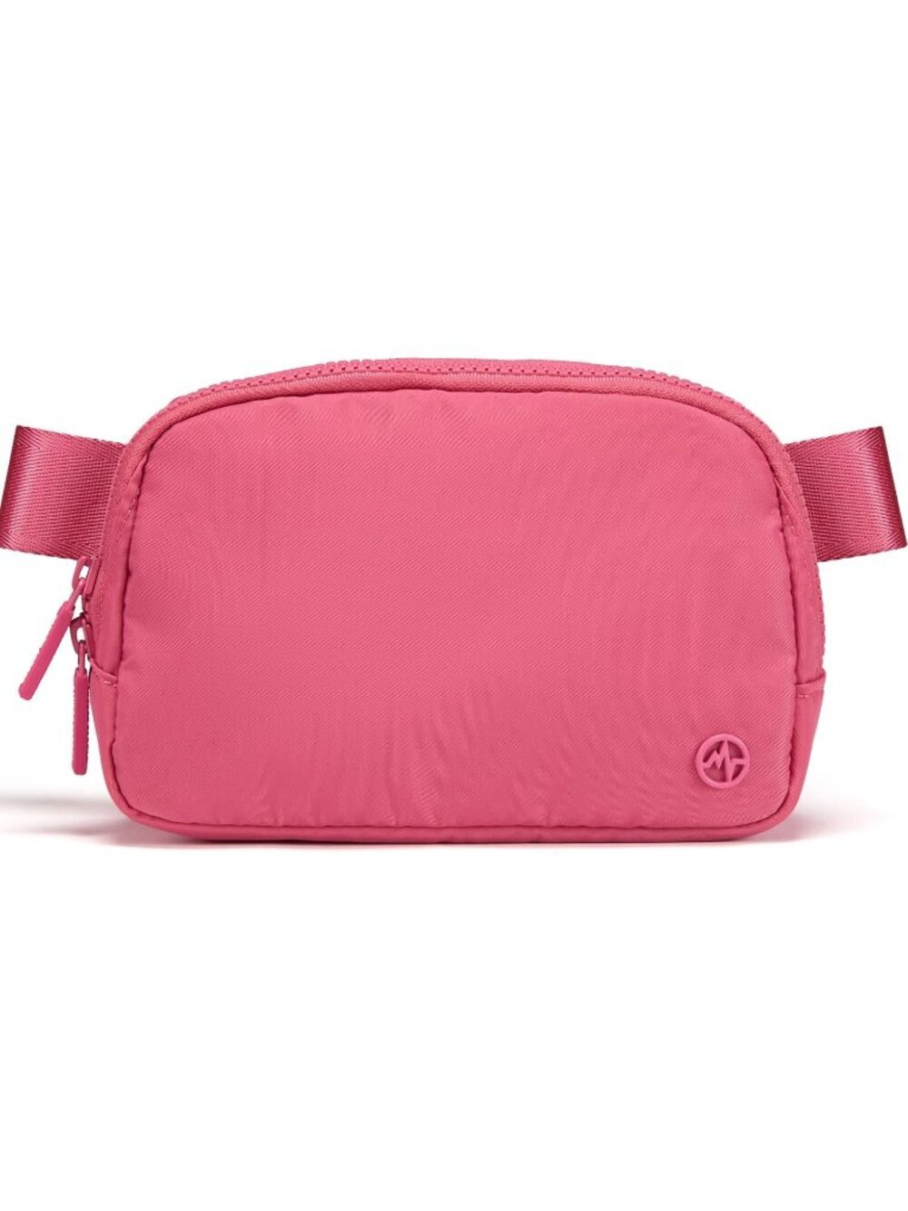 Women's Hot Pink Water Repellent Waist Packs Crossbody Bag with Adjustable Strap
